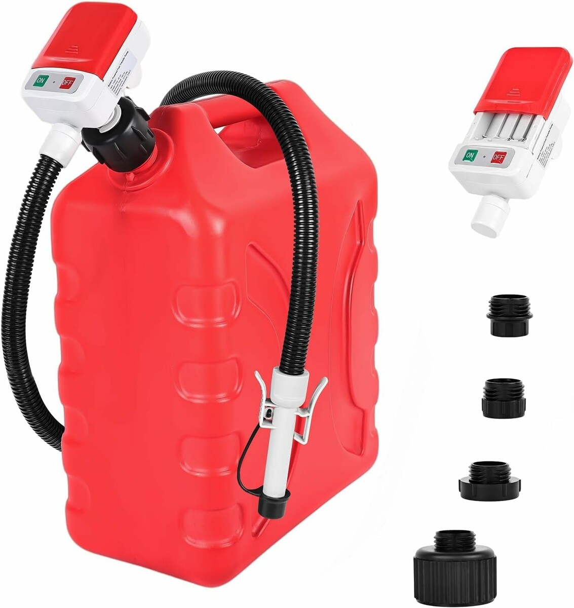innhom - elektryczna pompka do przelewania paliwa z kanistra, bateryjna