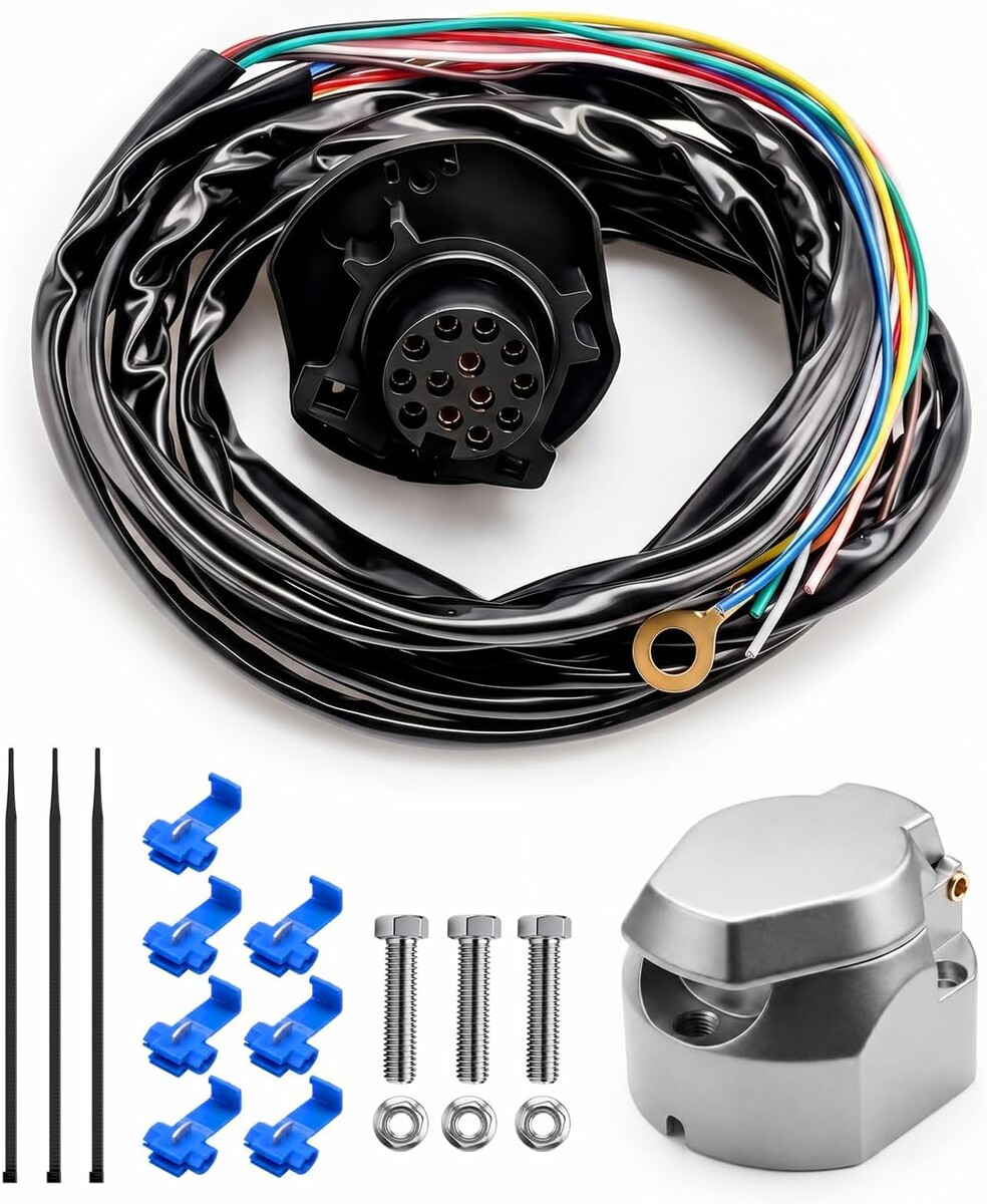 Erato - 13-pinowe gniazdo wiazki elektrycznej haka holowniczego, kabel 2 m
