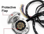 Erato - 13-pinowe gniazdo wiazki elektrycznej haka holowniczego, kabel 2 m – zdjęcie 3