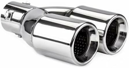 AMiO Końcówka tłumika podwójna chrom 36-54 mm – stal nierdzewna