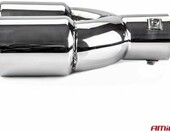 AMiO Końcówka tłumika podwójna chrom 36-54 mm – stal nierdzewna – zdjęcie 3