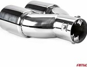 AMiO Końcówka tłumika podwójna chrom 36-54 mm – stal nierdzewna – zdjęcie 4