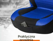 Upgrade4cars Pokrowce na przednie fotele 4 szt. – niebiesko-czarne, uniwersalne – zdjęcie 3