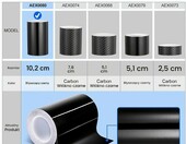 Spurtar Folia winylowa samochodowa 10 cm x 6 m – czarna błyszcząca listwa tuningowa – zdjęcie 3