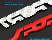 Zipelo Metalowe emblematy sportowe 3D 2 szt. – naklejki na błotnik i bagażnik, czarne – zdjęcie 3