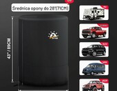 Zettum Pokrowiec na koło zapasowe 71 cm – osłona opony 600D Oxford, czarny – zdjęcie 2