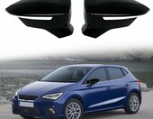 Nakładki na lusterka boczne Seat Ibiza MK5 2017-2020 – czarne, para – zdjęcie 1