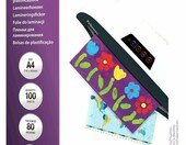Folia do laminowania Fellowes A4 80 mic, 100 sztuk, przezroczysta – zdjęcie 2
