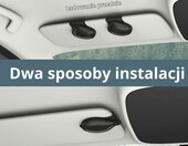 Wieszak na okulary samochodowy MoKo, magnetyczny, 2 sztuki, skora PU – zdjęcie 3