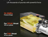 Agregat hydrauliczny VEVOR 12V DC do przyczep uchylnych i podnosnikow, 22 MPa – zdjęcie 3