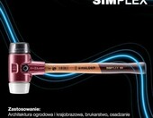 HALDER SIMPLEX 3027.050 – młotek brukarski gumowy 50 mm, 1,1 kg – zdjęcie 5
