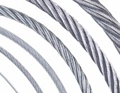 Seilwerk STANKE lina stalowa ocynkowana w PVC 6 mm, 50 m, z tulejami i kauszami – zdjęcie 4