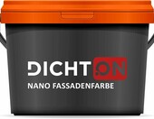 DICHTON Nano farba elewacyjna 10 l, biała, matowa, żywica silikonowa – zdjęcie 1