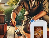FLEXOL impregnat do drewna 10 l – naturalny olej lniany, bezbarwny – zdjęcie 2