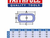 Faithfull Łańcuch stalowy ocynkowany A-Link 6 mm, 2,5 m – zdjęcie 2