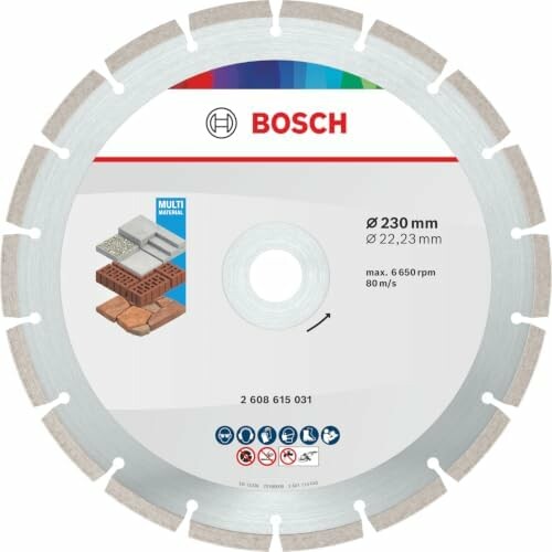 Bosch Diamentowa tarcza tnąca Multi Material 230 mm