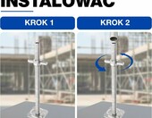 GeZu Impex Stopa rusztowania regulowana 500x38 mm ocynkowana – zdjęcie 3