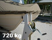 WilTec Wyciągarka ręczna linowa 720 kg - lina 10 m, przełożenie 4:1 – zdjęcie 2