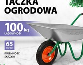 PALISAD Taczka budowlana 65 l ocynkowana - ładowność 100 kg – zdjęcie 2