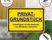 STROBO Tablica ostrzegawcza teren prywatny 40x30 cm - zestaw 2 szt., PVC UV – zdjęcie 3