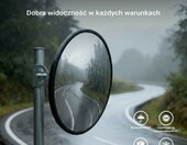 Wiltec Lustro drogowe magazynowe 45 cm - wypukłe, kąt 130 stopni – zdjęcie 5