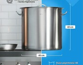 Royal Catering RCST-50E 48 l - garnek gastronomiczny stalowy z pokrywką – zdjęcie 5