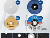 NUTKIT zestaw 22 tarcz tnacych 76 mm do szlifierki katowej - do metalu – zdjęcie 2