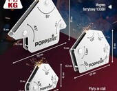 Poppstar 1010630 – zestaw 6 magnetycznych kątowników spawalniczych – zdjęcie 2