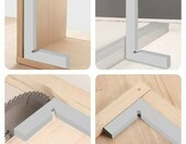 Godneei 301-39624 – kątownik ślusarski 100x70 mm z ogranicznikiem 90 stopni – zdjęcie 3