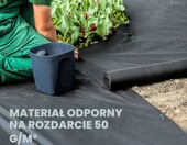 GardenGloss agrowłóknina przeciw chwastom 50 m x 1 m – flizelina ogrodowo-rolnicza – zdjęcie 2