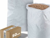 BEGRIS worki polipropylenowe 25 kg 50x80 cm (50 szt.) – worki rolnicze na zboże i ziemniaki – zdjęcie 1
