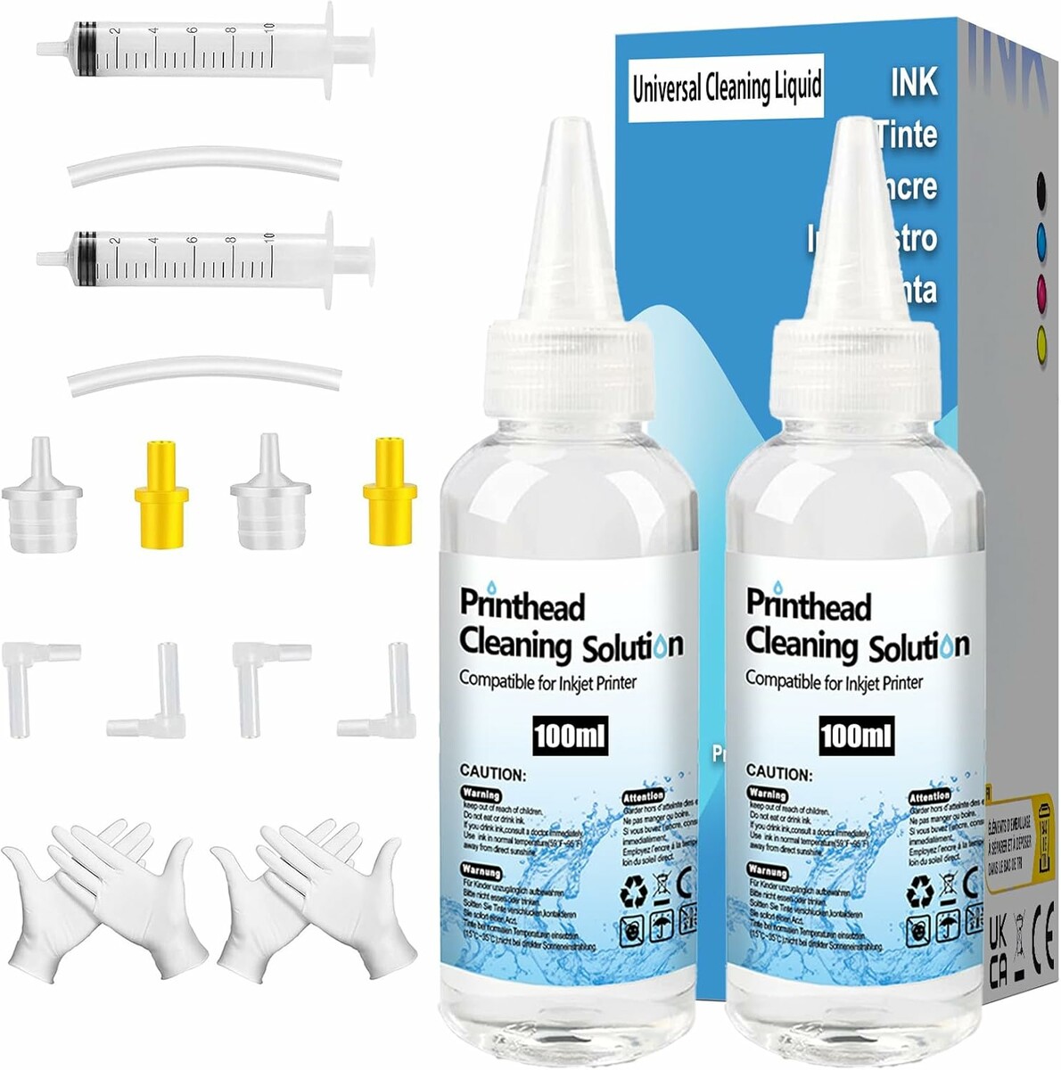 FANSHENG zestaw do czyszczenia głowic drukarki 200 ml – preparat do dysz atramentowych