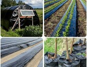 NUTKIT folia polietylenowa rolnicza 2 x 10 m – czarna folia do mulczowania i osłon – zdjęcie 5