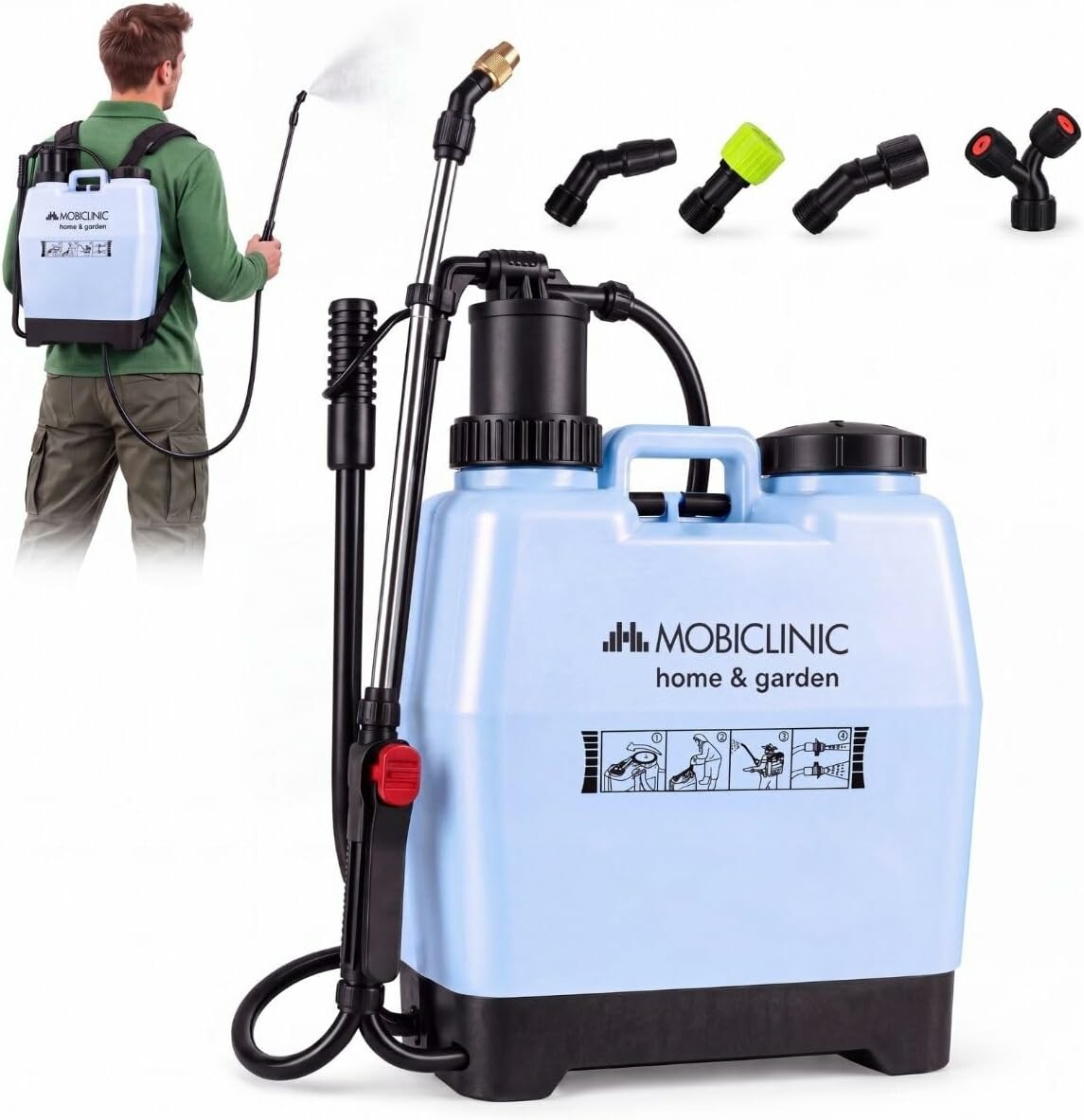 Mobiclinic Fumibug 16 l - plecakowy opryskiwacz ciśnieniowy do rolnictwa