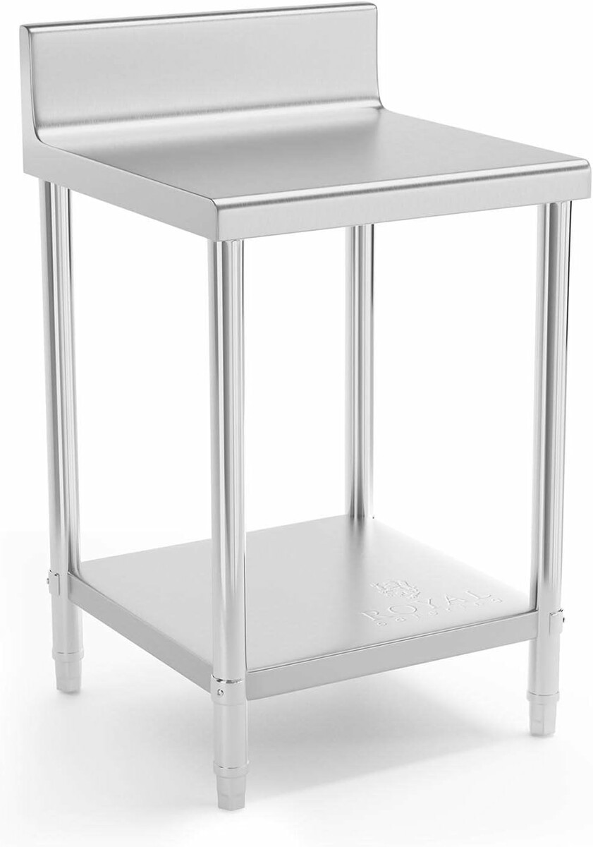 Stół gastronomiczny roboczy Royal Catering RCAT-60/60-N, stal nierdzewna, 60x60 cm