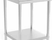 Stół gastronomiczny roboczy Royal Catering RCAT-60/60-N, stal nierdzewna, 60x60 cm – zdjęcie 1