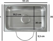 Bemar gastronomiczny elektryczny Mahlzeit Chafing Dish GN 1/1, 9 l, do 80°C – zdjęcie 3