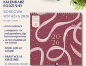 Kalendarz ścienny rodzinny Busy B 2026, 5 kolumn, z kieszeniami i naklejkami – zdjęcie 2