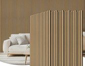 Panele ścienne dekoracyjno-akustyczne TONOR z drewna, zestaw 6 szt. 120x60 cm – zdjęcie 1