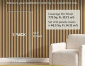 Panele ścienne dekoracyjno-akustyczne TONOR z drewna, zestaw 6 szt. 120x60 cm – zdjęcie 4