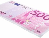 Monsterzeug Ręcznik plażowy 180x90 cm banknot 500 euro – ręcznik gadżet – zdjęcie 1