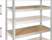 Regał metalowy magazynowy Rebel Electro RB-1251 180x90x40 cm, 5 półek – zdjęcie 3