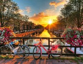 Puzzle Ravensburger 1000 elementów - Rowery w Amsterdamie – zdjęcie 1