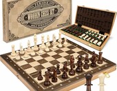 Peradix drewniane szachy 48 cm - składana szachownica turniejowa – zdjęcie 1