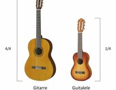 Yamaha GL1 Guitalele - gitara hybrydowa, mała gitara z 6 strunami nylonowymi – zdjęcie 2