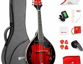 Vangoa A-Style - mandolina elektroakustyczna 8-strunowa, Red Sunburst – zdjęcie 1