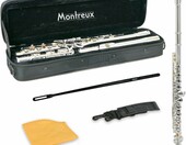 Montreux FLE701 Flet poprzeczny dla ucznia, posrebrzany, tonacja C – zdjęcie 1