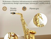 Eastar AS-II EB134 Saksofon altowy Eb – złoty lakier, zestaw dla początkujących – zdjęcie 3