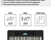 Yamaha PSR-E383 Keyboard 61 klawiszy – instrument klawiszowy dla początkujących – zdjęcie 5