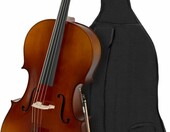 Classic Cantabile Student Cello 4/4 – wiolonczela z łukiem i futerałem – zdjęcie 1